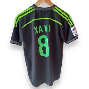 Adidas World Cup 2014 Spain Away Jersey. Number #8 Xavi Hernández.
